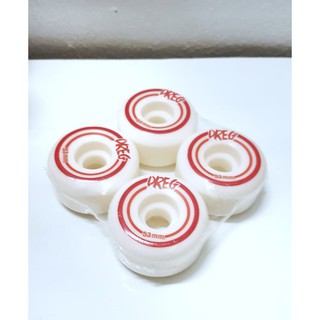 DREG Skateboard Wheels 53mm Conical Red