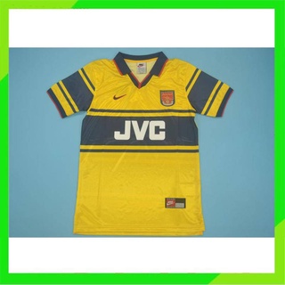 เสื้อกีฬาแขนสั้น ลายทีมฟุตบอล Arsenal Away 97-98 ชุดเยือน สไตล์เรโทร