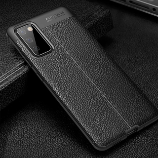 Samsung Galaxy S20 FE 5G / 4G Casing Soft TPU Case Galaxy S20 Fan Edition / S20 Lite Litchi Texture Shockproof Silicone Back Cover