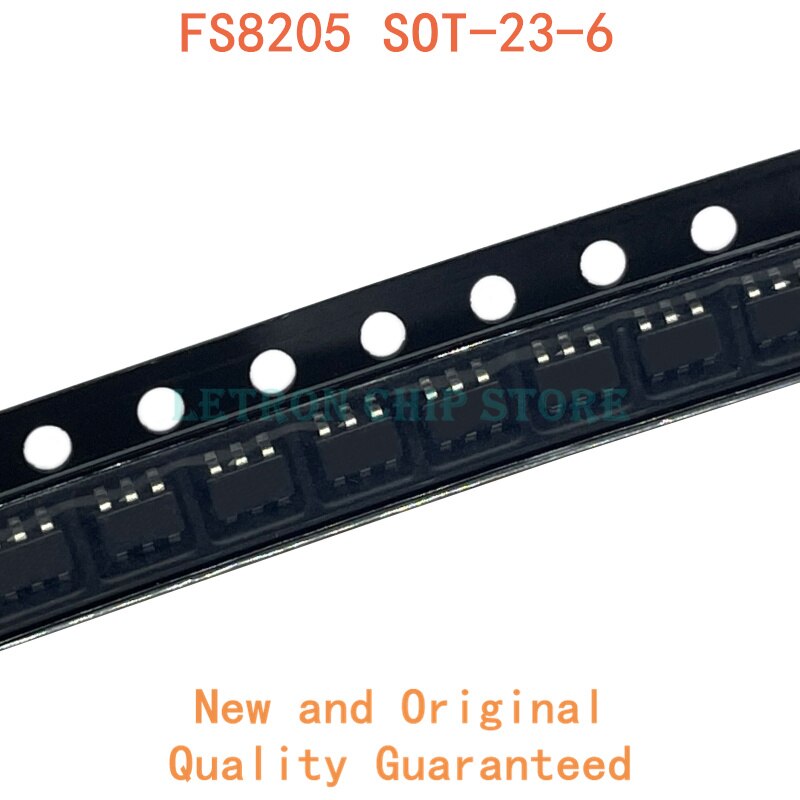 20 ชิ้น fs8205 sot-23-6 fs8205s fs8205a 8205 s 8205a SOT23-6 smd novo e ชิปเซ็ต ic