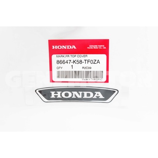 สติ๊กเกอร์ โลโก้ เครื่องหมาย สติ๊กเกอร์แต่งรถ  HONDA แท้ศูนย์  86647-K58-TF0ZA ⚡️พร้อมส่ง ส่งไว ค่าส่งถูก⚡️