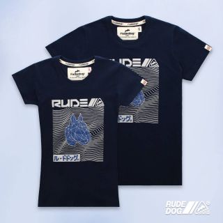 Rudedog เสื้อยืด รุ่น Big head สีกรม