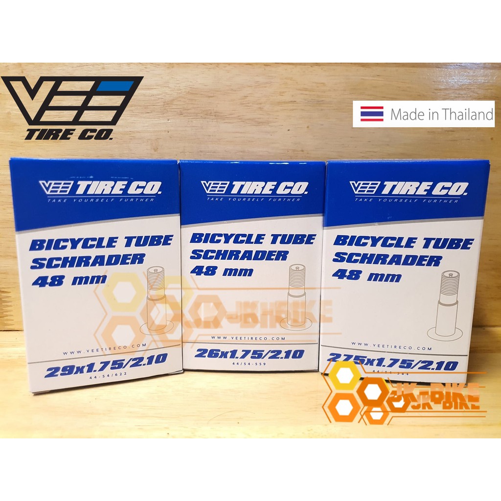 ยางในเสือภูเขา Vee Tire Co 26/27.5/29 x1.75/2.125 วาว์ลใหญ่ยาว 48 mm ผลิตในประเทศไทย (1 เส้น)