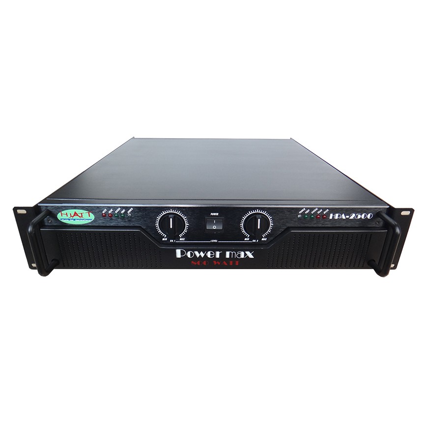 HIATT รุ่น HPA-2500 MCU เพาเวอร์แอมป์กลางแจ้ง 750วัตต์ขับกลางและเบส12-15นิ้ว ข้างละ1-2ดอก ตูดใหญ่