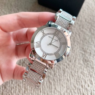 พร้อมส่ง❗️แท้💯🇺🇸 Michael Kors นาฬิกาผู้หญิง หน้าปัด 33mm Tiffany Silver-Tone Glitz Watch