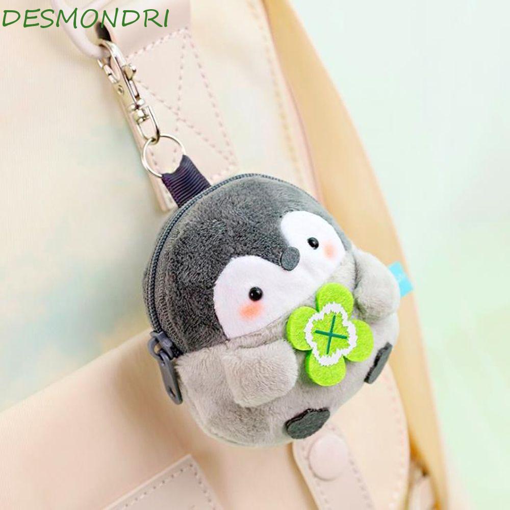 Desmondri ตุ๊กตาเพนกวินน่ารัก ขนาดเล็ก ใส่เหรียญได้ สําหรับห้อยกระเป๋า