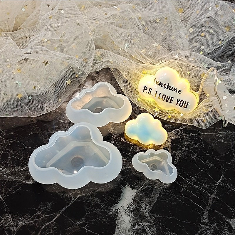 พร้อมส่ง!! แม่พิมพ์ซิลิโคน ก้อนเมฆ Cloud แม่พิมพ์เรซิ่น แม่พิมพ์เทียน (04DY018)