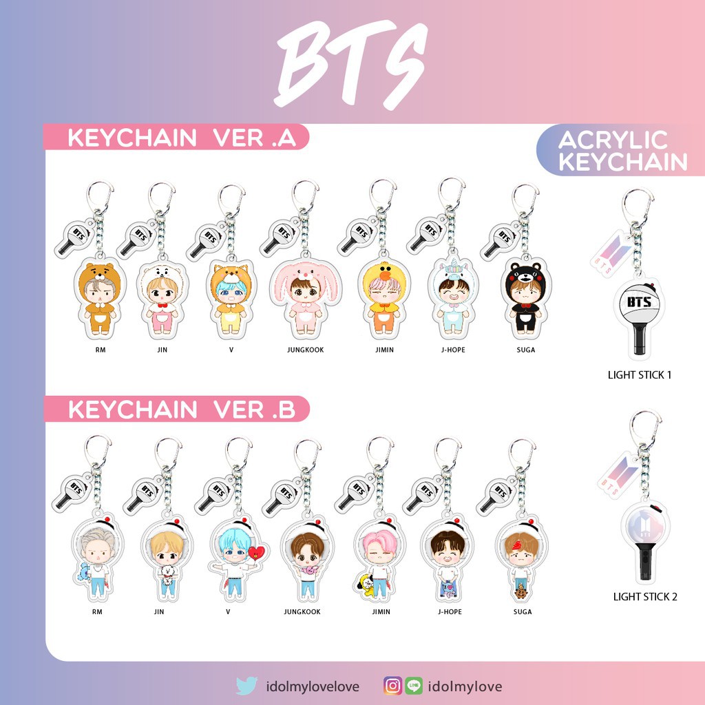 BTS Keychain Lightstick r6jathj ThaiPick