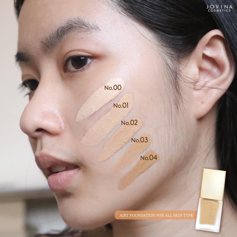 fd พร้อมส่ง‼️ รองพื้น Jovina เบอร์ 01 ขนาด 15 ml.