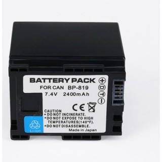 แบตกล้อง CANON BP819   BP-819 BP819 Battery for Canon BP 819, VIXIA HF10, HF11, HF20, HF21, HF100, HF200, HF G10, HF M30