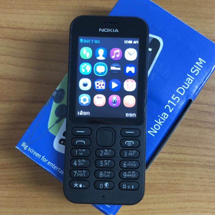 ส่งของกรุงเทพโทรศัพท์มือถือปุ่มกด Nokia 220/215ปุ่มกดไทย-เมนูไทย