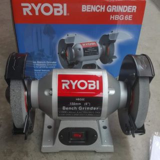 หินไฟ หินเจียรแท่น มอเตอร์ หินเจียร ryobi hbg 6e