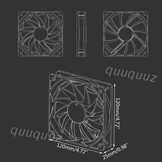 พัดลมระบายความร้อน Quu 4 Pin 120 มม . 1800 Rpm Pwm