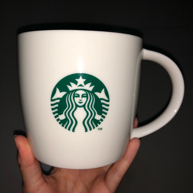 [ของแท้] แก้ว Starbucks แก้วกาแฟ MUG ขนาด 12 และ 16 ออนซ์ผิวมัน