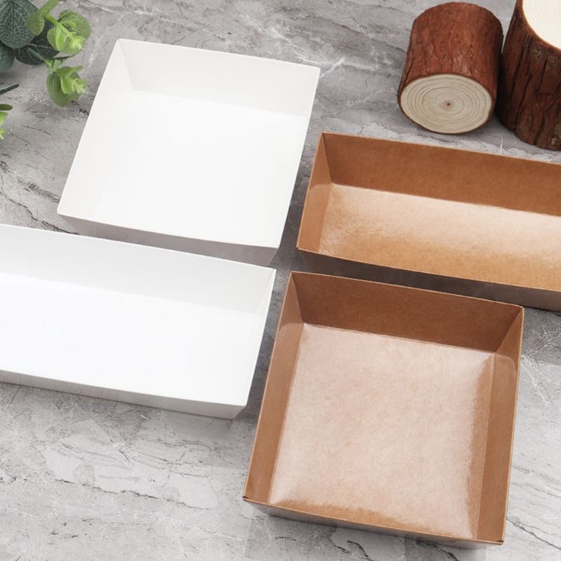 พร้อมส่ง!!กล่องเค้กครึ่ง1/2ปอนด์ฝาใส  ใส่ขนมได้หลากหลายมีหลายแบบ - รูปที่ 4