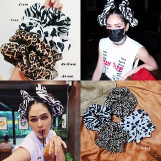 SALE‼️‼️โดนัทรัดผมแม่ชมจัมโบ้ ไซส์ใหญ่ แนวซาฟารี🦓🐆🐄🐆