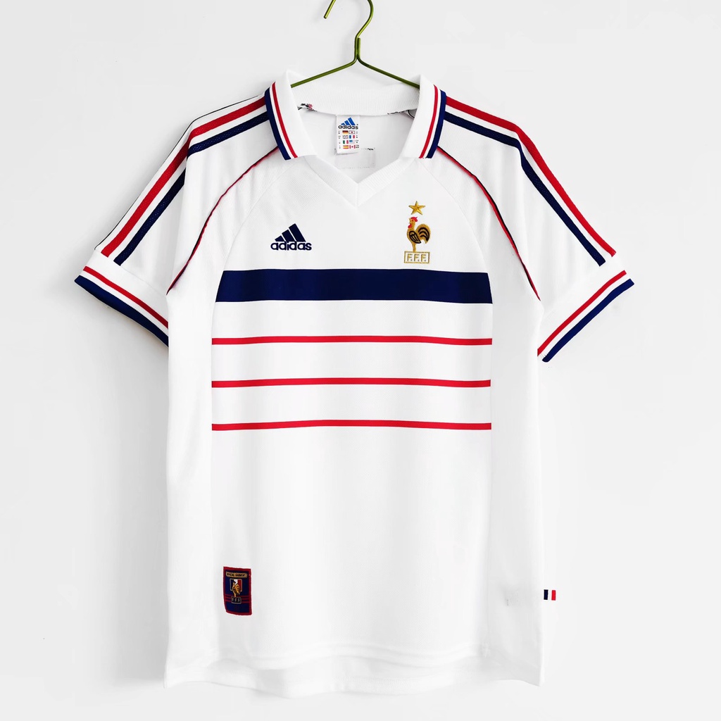 Retro Jersey 1998 Season France Away เสื้อฟุตบอลกีฬา
