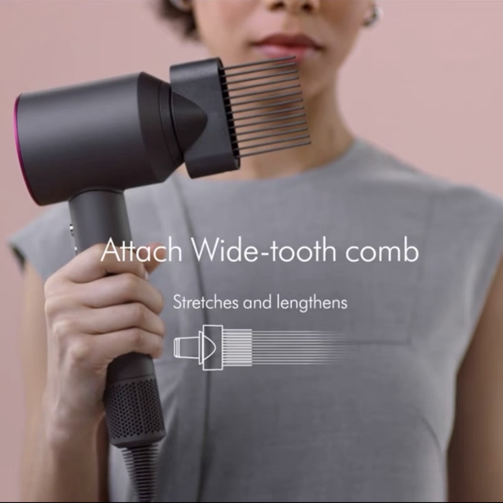 Attach WideTooth Comb Attachment For Dyson Supersonic Hair Dryer