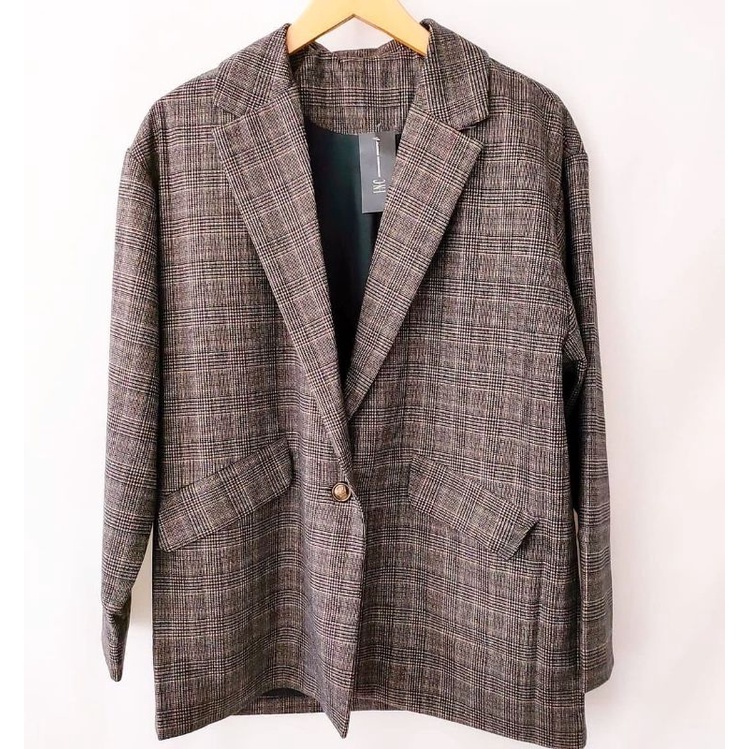 Elia Houndstooth Blazer เสื้อเบลเซอร์