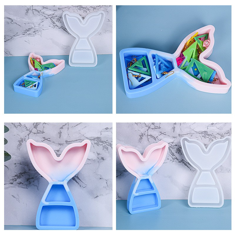 พร้อมส่ง!! แม่พิมพ์ซิลิโคน กล่องเก็บของหางนางเงือก แม่พิมพ์กล่อง แม่พิมพ์นางเงือก เงือก (04DY104) - รูปที่ 3