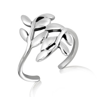 MachuSilver แหวนนิ้วเท้าเงินแท้ 925 Sterling Silver เถาใบมะกอก พร้อมถุงกำมะหยี่ /MC11892