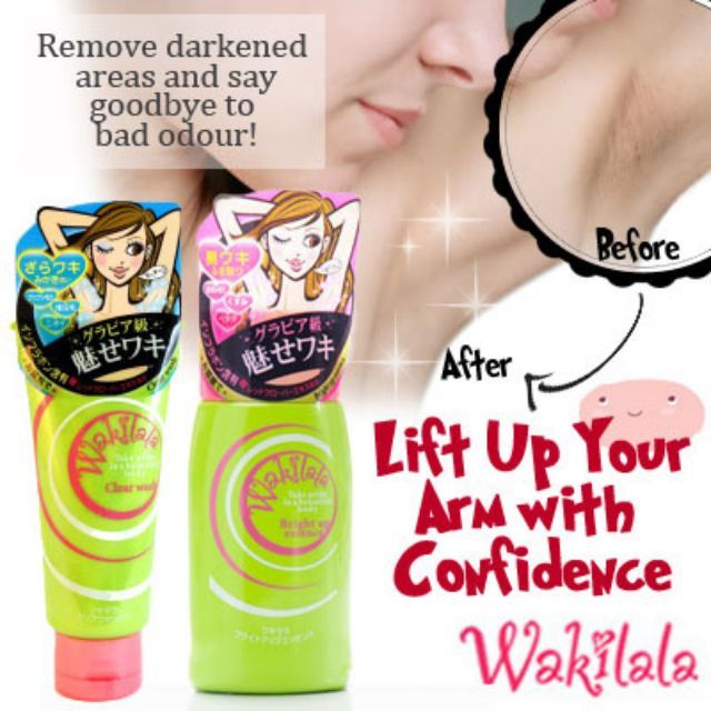 Wakilala Clear Wash รักแร้ขาว เนียน เรียบ 90g + Wakilala Bright Up Essence เพื่อรักแร้ที่ขาวขึ้น 120