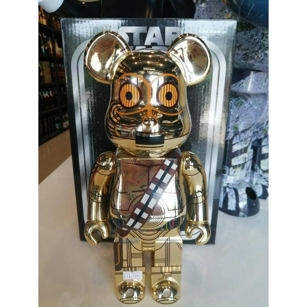 Bearbrick x Star Wars C-3PO 400% +100%โมเดล แบบริค ของแท้ แน่นอน