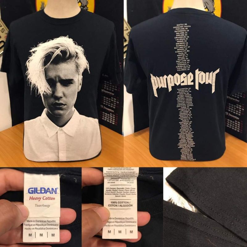 เส อ Justin Bieber Purpose Tour ม อสองสภาพใหม มาก Shopee Thailand