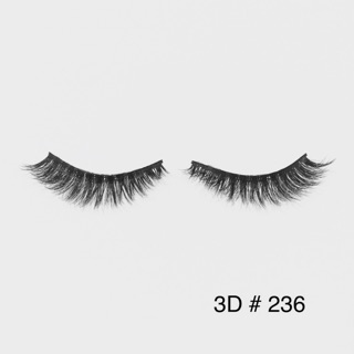 ขนตาปลอม 3D Faux Mink Double Silk Lashes เบอร์ #236