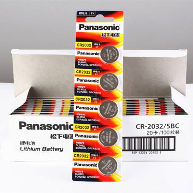 1ก้อน ของแท้ ถ่านกระดุม CR2032 /CR2025 /CR2016 Panasonic 3V Lithium Battery ถ่านกระดุมลิเธียม พานาโซ
