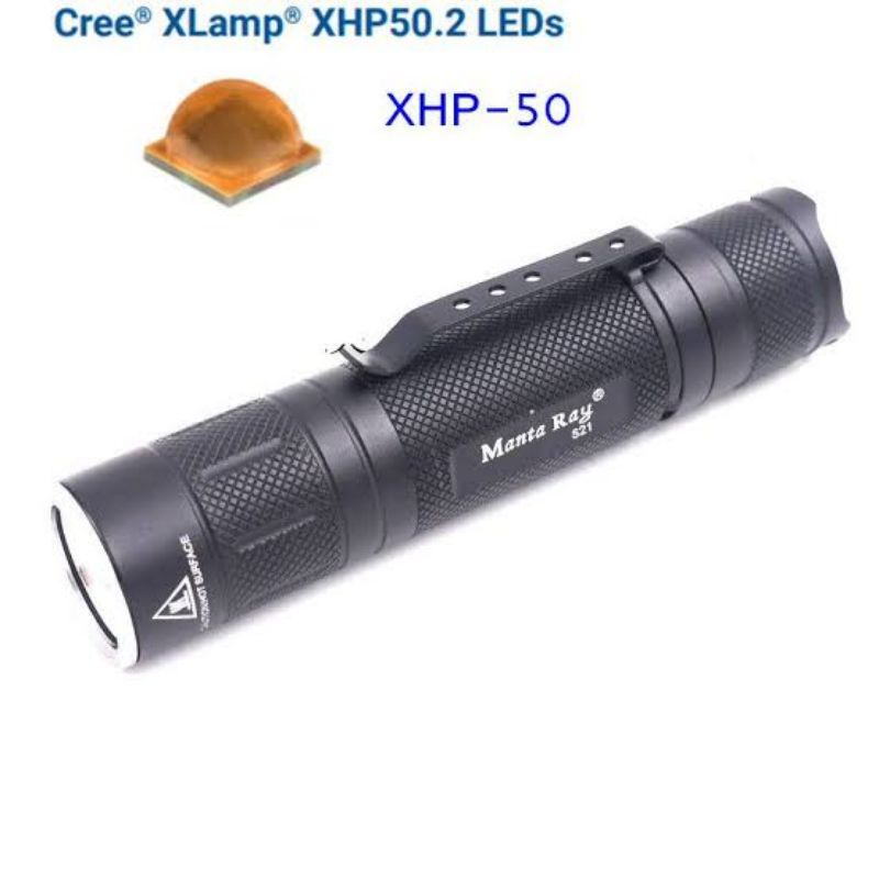 ไฟฉาย Mantaray S21 หลอด XHP 50.2 ความสว่าง 2000 Lumens