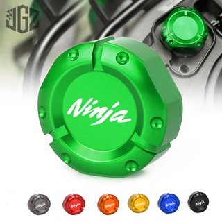 Ninja ฝาครอบถังน้ํามันเบรคหลังสําหรับ Kawasaki Ninja H2 Ninja250R Ninja 400 650 1000