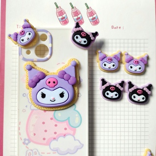 เครื่องประดับเรซิ่น ลวดลายการ์ตูน Kuromi น่ารัก, เคสโทรศัพท์ทำมือ DIY รองเท้าผ้าใบ