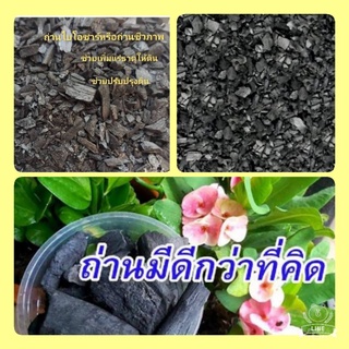 ถ่านป่น ถ่านปรับปรุงดิน ถ่านช่วยเพิมแร่ธาตุในดิน ชุดล่ะ 1 กิโลกรัม