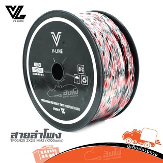 สายลำโพง V LINE TP02N25 2X2.5 MM2 (x100เมตร) ของแท้ ราคาถูก ส่งไว (ใบกำกับภาษีทักเเชทได้เลยค่ะ) ฮิปโป ออดิโอ Hippo Audio