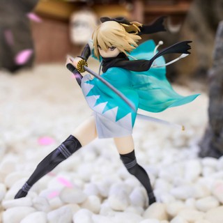 โมเดลฟิกเกอร์ PVC ABS อนิเมะ×Okita Souji - Fate Grand Order Saber ขนาด 21 ซม. สเกล 1/7 สําหรับเก็บสะสม