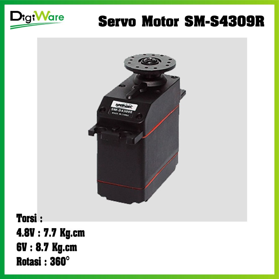 เซอร์โวมอเตอร์หุ่นยนต์ SM-S4309R 8.7 Kg.ซม | เซอร์โว SM S4309R
