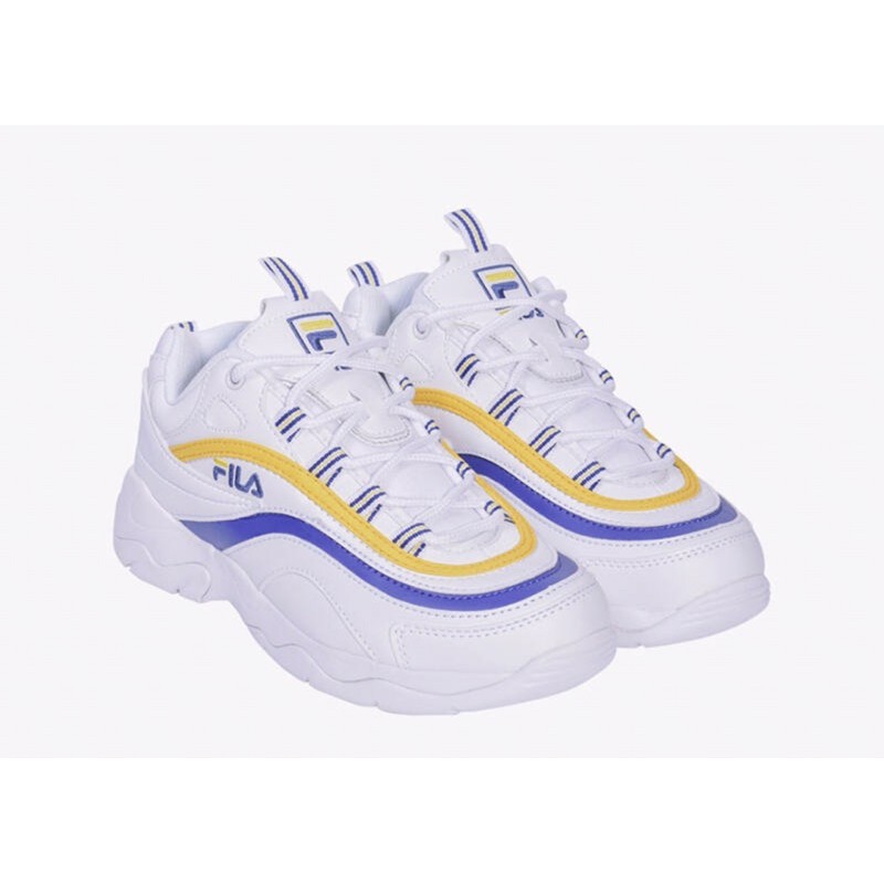 รองเท้าผ้าใบFILAผู้หญิงรุ่นLayสีเหลือง/ขาว 🔥🔥ส่งฟรี🔥🔥🔥🔥🔥
