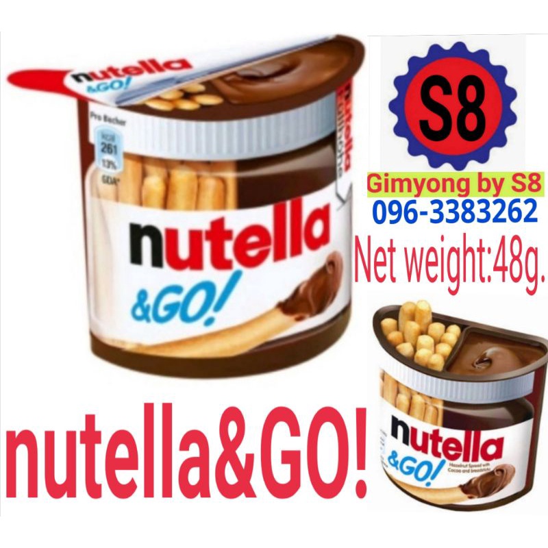 nutella​ GO! บิสกิต​แท่ง​จิ้มชอคโกแลต​นู​เท​ลล่า​ Net​ weight​:48g.