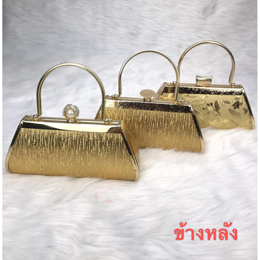 พร้อมส่ง กระเป๋าถือ/ออกงานราตรี ผู้หญิง เพชรประดับด้านหน้า สวยหรู STARCATE แบบใหม่ - รูปที่ 4