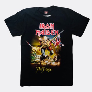 เสื้อยืดผ้าฝ้าย เสื้อวงร็อค IRON MAIDEN / เนื้อผ้าดี ซักไม่หด