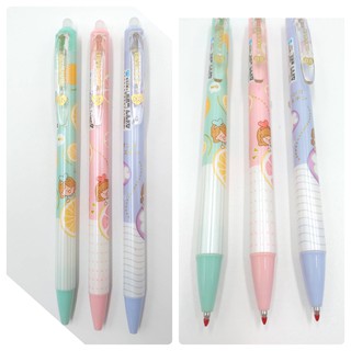 Bepen ปากกาลบได้ หมึกน้ำเงิน แบบกด ด้ามคละสี