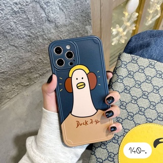 พร้อมส่ง🎊 เคสลายการ์ตูน เคสนิ่ม ล็อกกล้อง 🦆เป็ดฟังเพลง