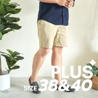 [เอว38-42] กางเกงขาสั้นผู้ชายไซส์ใหญ่ RALPH T OFFICIAL - รุ่น London กางเกงขาสั้นชายไซส์ใหญ่ กางเกงขาสั้นผู้ชายอ้วน