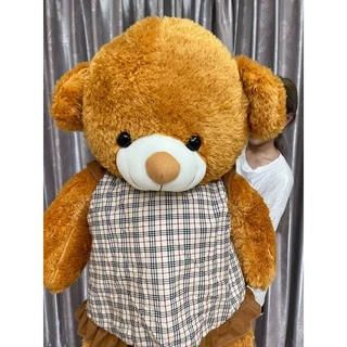 ตุ๊กตาหมีใส่ชุดลายสก็อต ตัวใหญ่ขนาดประมาณ 120 ซม มี 2 แบบ 2 สีให้เลือก ตัวนุ่ม ขนนิ่ม