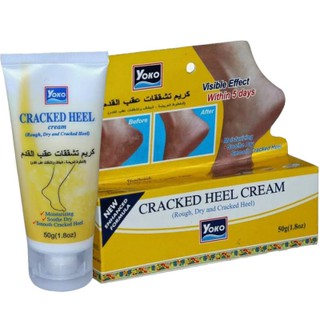 YOKO ครีมทาส้นเท้าแตก (YOKO CRACKED HEEL CREAM ) 50 กรัม