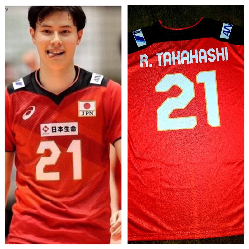 ใหม่ 2020 ญี่ปุ่นโอลิมปิกวอลเลย์บอล Jersey Ran Takahashi เบอร์ 21 4 สี Casual ผู้หญิงผู้ชาย Tshirt