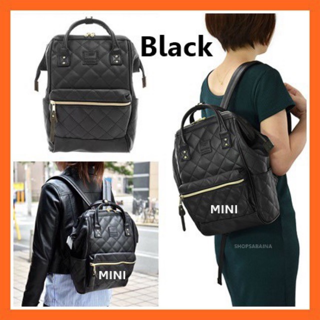 Anello 100 Quilting Backpack PU leather