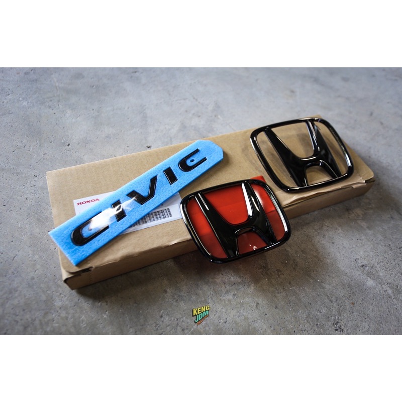 ของแท้จากญี่ปุ่น ชุดโลโก้สีรมดำ Honda Access Japan ตรงรุ่น Civic FK
