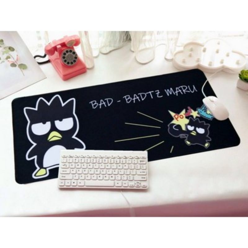 แผ่นรอง เม้าส์(mouse) คีร์บอร์ด Keyboard โน๊ตบุ๊ค notebook ลาย แบดแบดมารุ (Bad Badtz-Maru) ขนาด 70x3